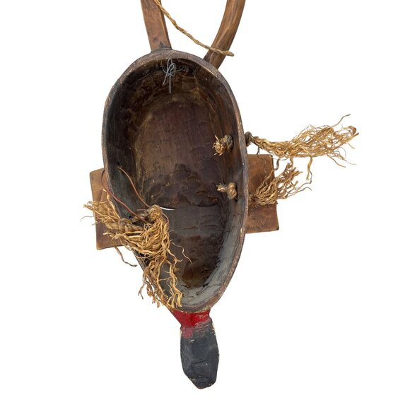 African Tribal Guru Mask worn to Increase Fertility 1980 Tribe Wall Art - Picture 16 of 16